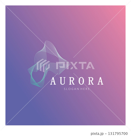 aurora logo design icon illustration vector template 131795700