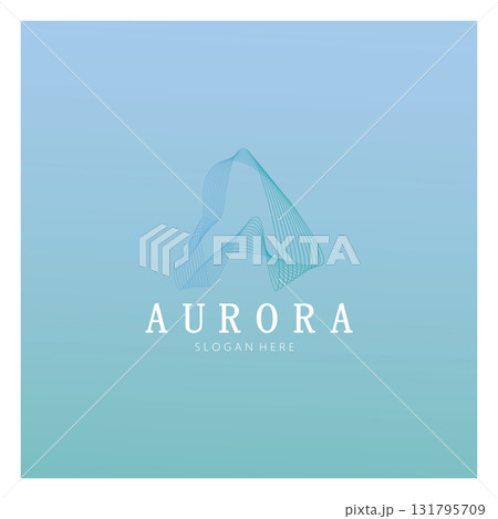 aurora logo design icon illustration vector template aurora logo design icon illustration vector template 131795709