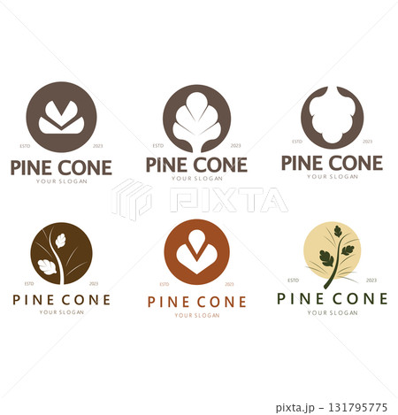 abstract simple pinecone logo design,for business,badge,emblem,pine plantation,pine wood industry,yoga,spa,vector abstract simple pinecone logo design,for business,badge,emblem,pine plantation,pine wood industry,yoga,spa,vector 131795775
