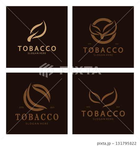 tobacco leaf logo,tobacco field and tobacco cigarette logo template design vector tobacco leaf logo,tobacco field and tobacco cigarette logo template design vector 131795822