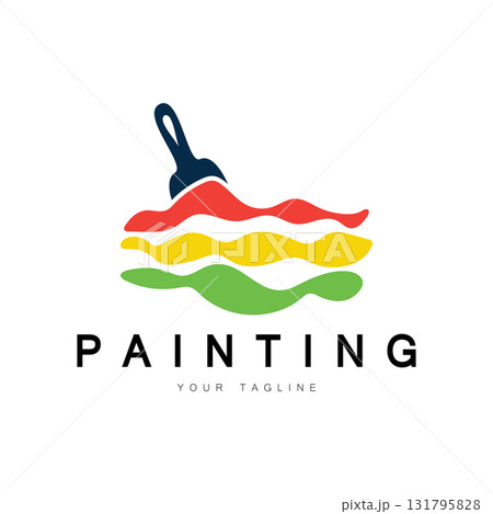 Paint Logo Template vector icon 131795828