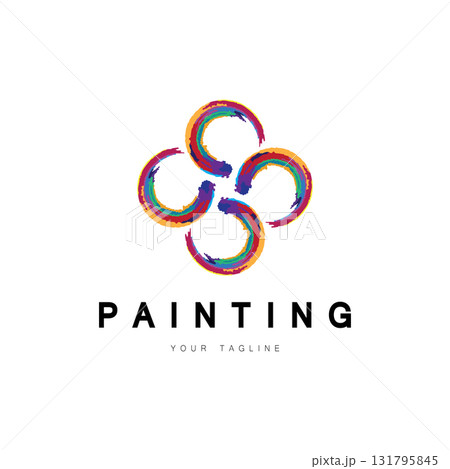 Paint Logo Template vector icon Paint Logo Template vector icon 131795845