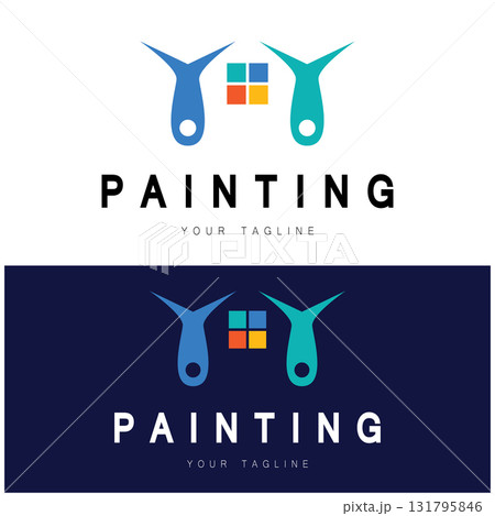 Paint Logo Template vector icon 131795846