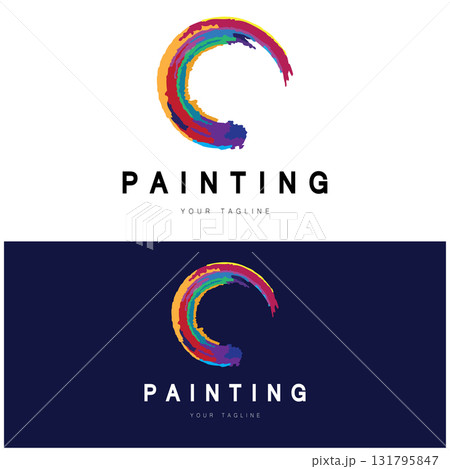 Paint Logo Template vector icon Paint Logo Template vector icon 131795847
