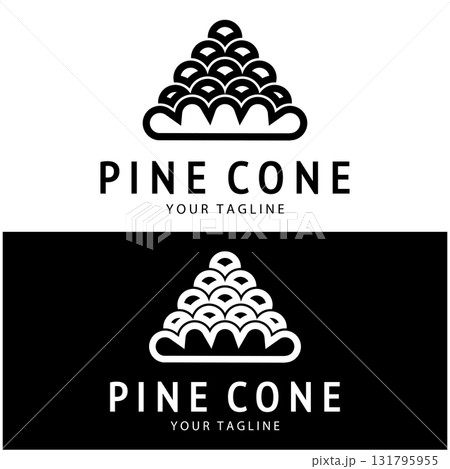 abstract simple pinecone logo design,for business,badge,emblem,pine plantation,pine wood industry,yoga,spa,vector abstract simple pinecone logo design,for business,badge,emblem,pine plantation,pine wood industry,yoga,spa,vector 131795955