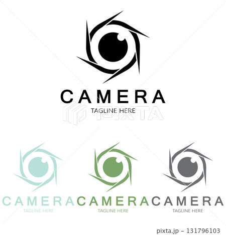 photography camera logo icon vector design template isolated on black background photography camera logo icon vector design template isolated on black background 131796103