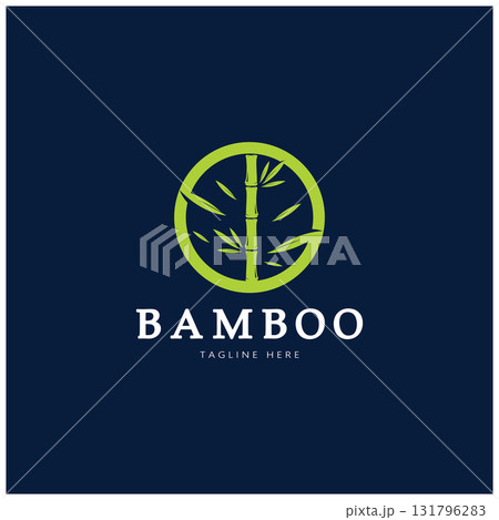 Bamboo Logo Template vector icon illustration design Bamboo Logo Template vector icon illustration design 131796283