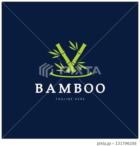 Bamboo Logo Template vector icon illustration design Bamboo Logo Template vector icon illustration design 131796288