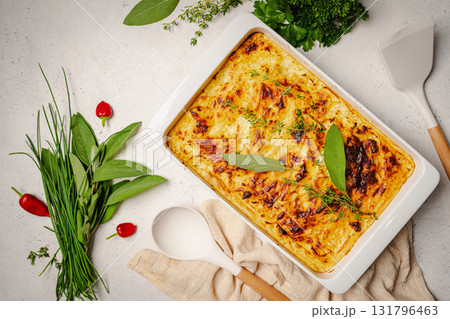 Traditional potato casserole 131796463