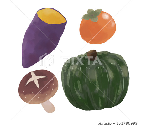 秋の野菜・果物 131796999