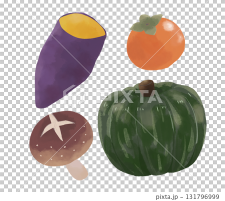 秋の野菜・果物 131796999