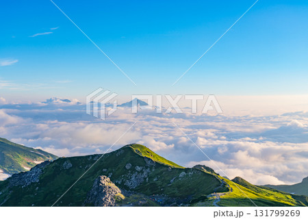 白馬岳から見た夕焼け09 131799269