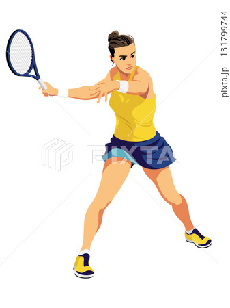 女子テニス選手 131799744