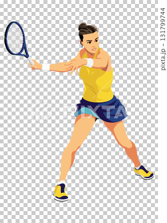 女子テニス選手 131799744