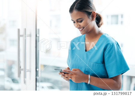 Phone, nurse and healthcare woman typing online for advice on life insurance and health website. Medical surgeon or doctor and smartphone writing communication, virtual consultation and research Phone, nurse and healthcare woman typing online for advice on life insurance and health website. Medical surgeon or doctor and smartphone writing communication, virtual consultation and research 131799817