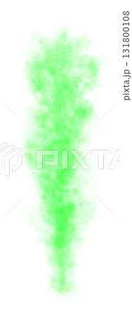 Green translucent smoke or vapor isolated on transparent background creating mysterious and toxic atmospheric visual effect with magical undertones 131800108