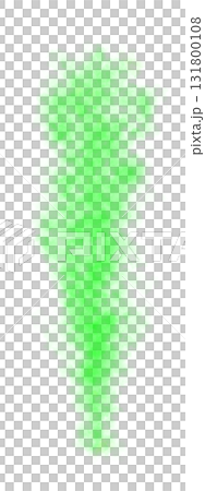 Green translucent smoke or vapor isolated on transparent background creating mysterious and toxic atmospheric visual effect with magical undertones 131800108