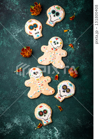 Mexican Halloween Dia de los Muertos cookies Mexican Halloween Dia de los Muertos cookies 131800408