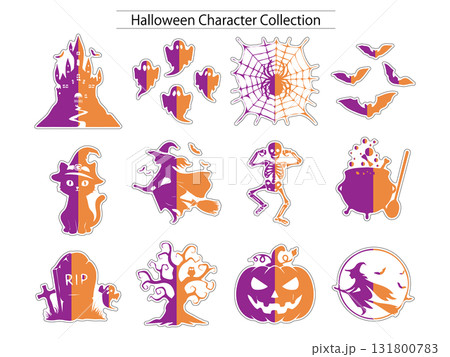 ハロウィン シルエット キャラクターセット 131800783