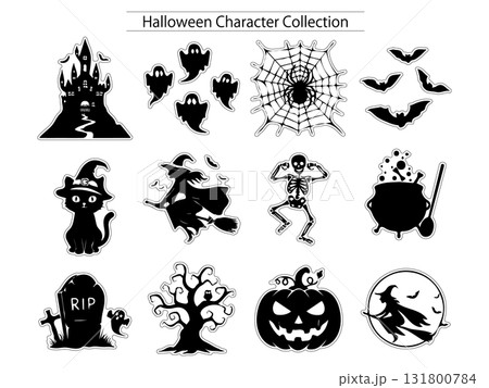 ハロウィン シルエット キャラクターセット 131800784