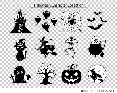 ハロウィン シルエット キャラクターセット 131800784