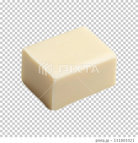A clean, rectangular, shiny, and smooth bar of yellowish soap sits on transparent background A clean, rectangular, shiny, and smooth bar of yellowish soap sits on transparent background 131803321