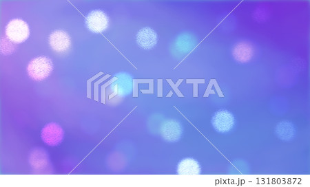紫色にきらきらと玉ボケするイルミネーションのイラスト 131803872