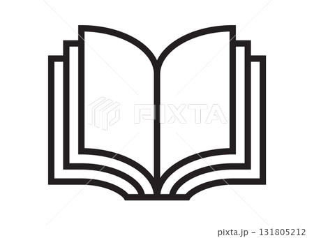 opened book icon isolated. Vector illustration opened book icon isolated. Vector illustration 131805212