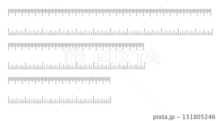 Measuring tools, scales icons. Set of scale for ruler in centimeters, inches. Inch, metric rulers. Metrics indicators cm, inch. Charts 15, 20, 30 centimeters and 6, 8, 12 inches. Measuring tools, scales icons. Set of scale for ruler in centimeters, inches. Inch, metric rulers. Metrics indicators cm, inch. Charts 15, 20, 30 centimeters and 6, 8, 12 inches. 131805246