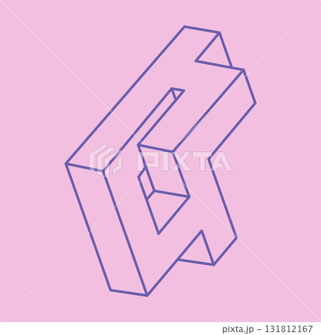 Optical illusion. Impossible shapes vector. Optical art object. Geometric figures. Escher paradox. Optical illusion. Impossible shapes vector. Optical art object. Geometric figures. Escher paradox. 131812167