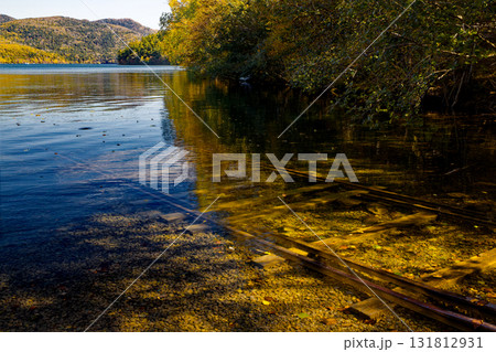 然別湖に続く線路 然別湖に続く線路 131812931