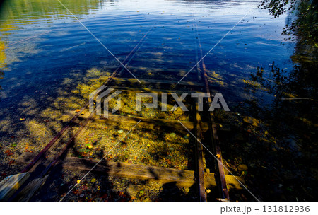 然別湖に続く線路　 131812936