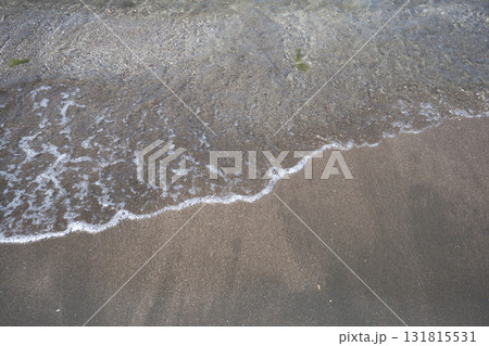 砂浜の波の風景 砂浜の波の風景 131815531