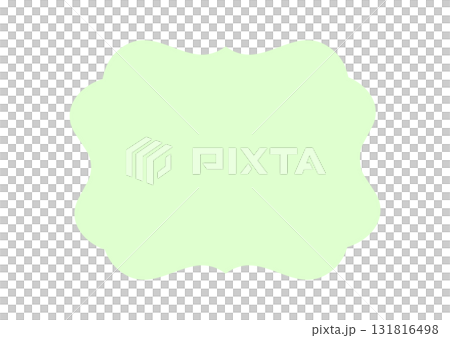 Simple frame illustration material, pastel yellow-green, vector png transparent 131816498