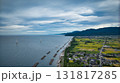 秋になって天候が崩れる前の富山県下新川海岸沿岸部の様子 131817285