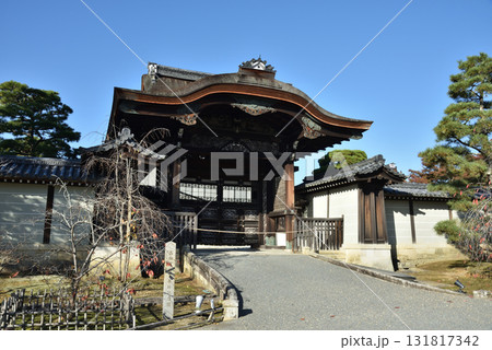 総本山仁和寺　秋の勅使門(京都市右京区) 131817342