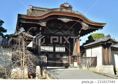 総本山仁和寺 秋の勅使門(京都市右京区) 総本山仁和寺 秋の勅使門(京都市右京区) 131817344