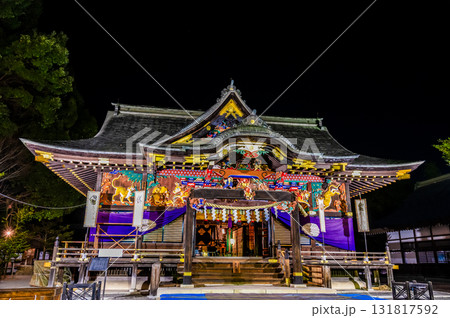 埼玉 夜祭の秩父神社　本殿 131817592