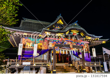 埼玉 夜祭の秩父神社　本殿 131817594