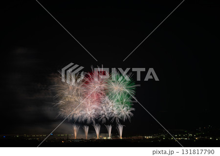 袋井市のふくろい遠州の花火の風景(静岡県) 131817790