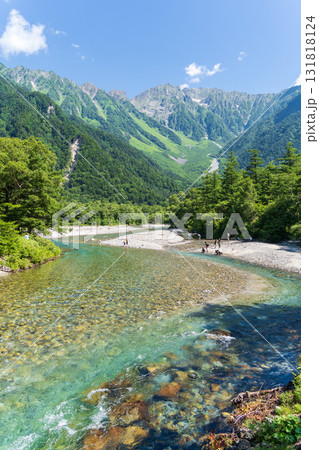 「長野県」梓川の清流・上高地　夏風景　 131818124
