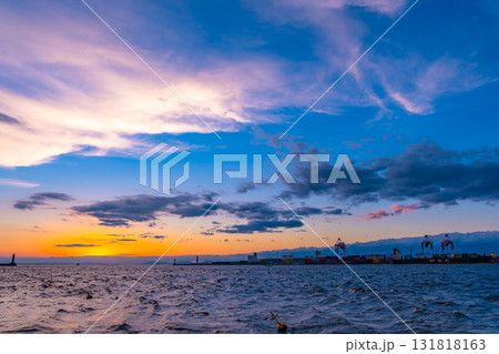 大阪湾の夕焼け 大阪湾の夕焼け 131818163