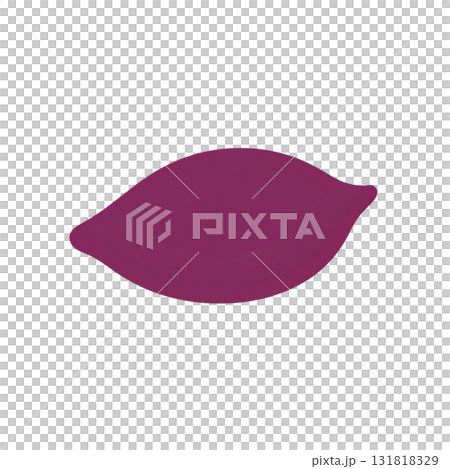 シンプルな赤色の歯のイラスト 131818329