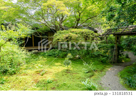 京都　嵯峨野の尼寺　如意山　厭離庵（百人一首編纂の小倉山荘跡）右京区嵯峨二尊院門前 131818531