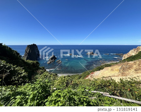 島武意海岸展望台 日本の渚百選 北海道積丹町出岬町 島武意海岸展望台 日本の渚百選 北海道積丹町出岬町 131819141