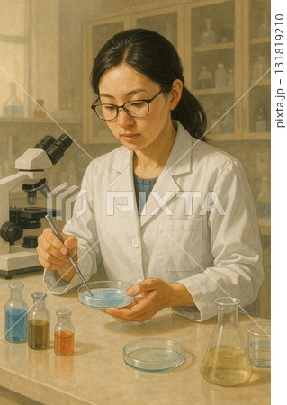 薬品の開発をする研究員 131819210