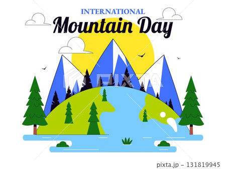 International Mountain Day Vector Illustration Celebrated on December 11, Featuring Mountain Landscape, Green Valleys, and Trees in a Flat Background International Mountain Day Vector Illustration Celebrated on December 11, Featuring Mountain Landscape, Green Valleys, and Trees in a Flat Background 131819945