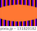 ハロウィン　カラフルなパステルカラーのストライプの背景 131820182