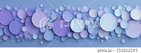 ブルーとパープルの円のテクスチャー 131822243