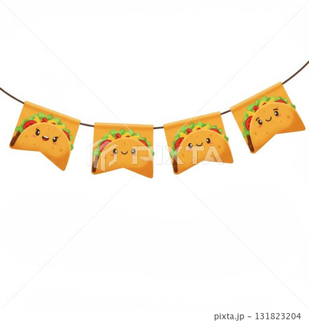 Cute Taco Bunting Party Decoration Cute Taco Bunting Party Decoration 131823204